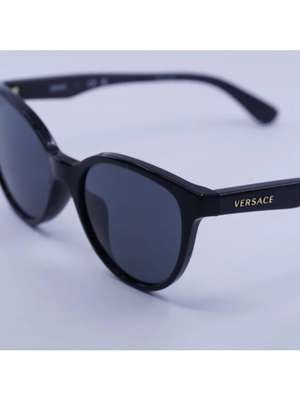 Versace Kids VK4427U GB1/87 Sunglasses Black Cat Eye Frame, Grey Lenses
